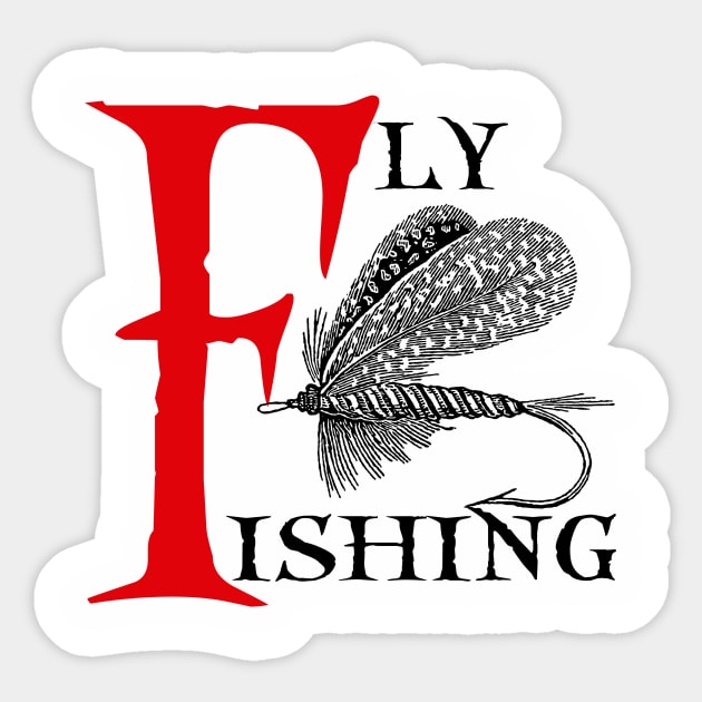 Fly Fishing Lure Sticker by TNMGRAPHICS